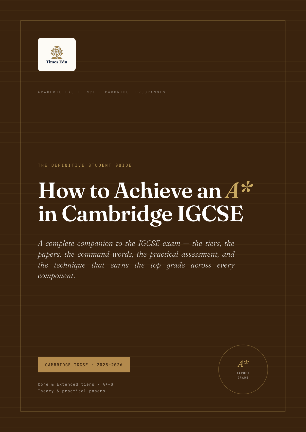 How to Achieve an A* in Cambridge IGCSE
